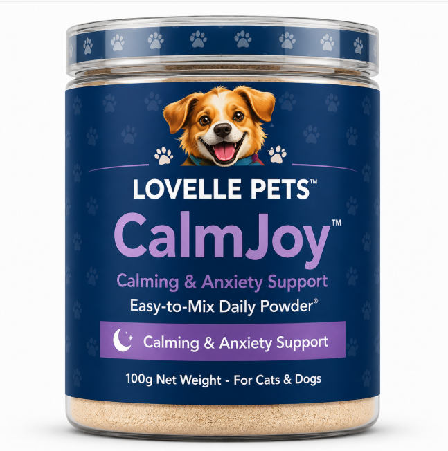 CalmJoy - Calming & Anxiety Support Powder for Cats & Dogs